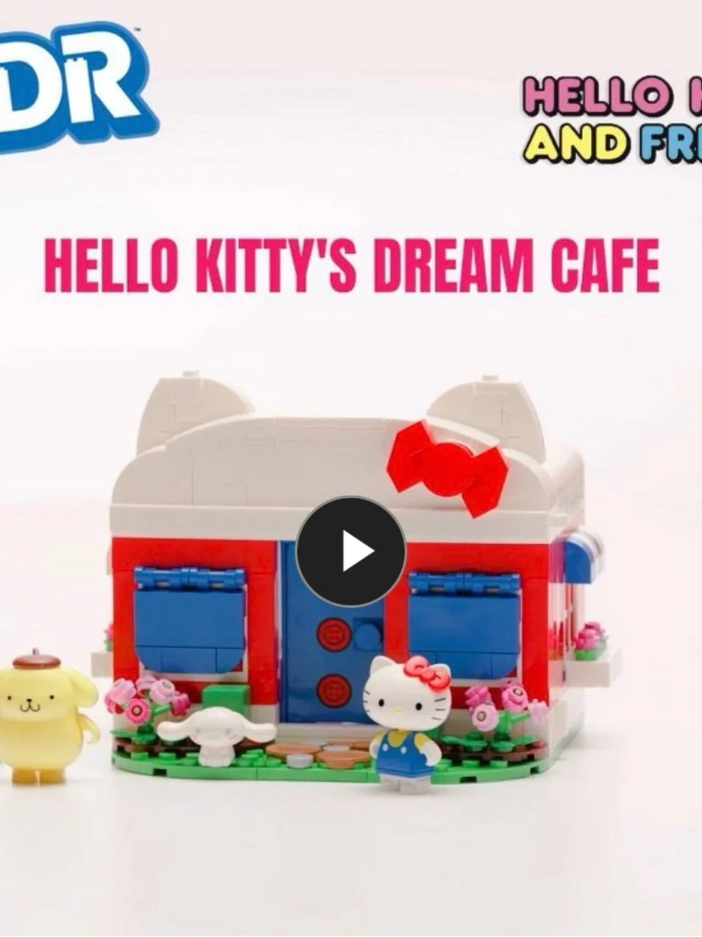 Hello Kitty and Friends Cafe Building Set — Red, White & Blue
